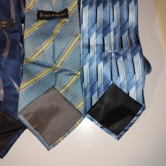 7 Vintage Silk Ties Stafford-Arrow, etc (1 has a small Stain) 6 Good Condition. - Picture 11 of 15